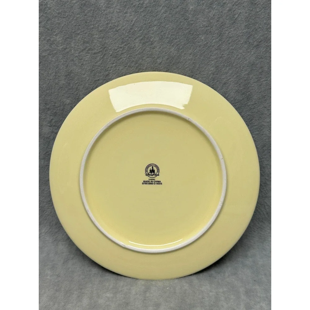 Disney Parks Mickey‎ Mouse Plate Yellow Blue Chef Mickey Spatula Souvenir